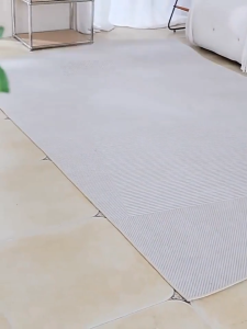 พรมปูพื้น วัสดุกำมะหยี่คริสตัล พื้นกันลื่น ไม่ยับ นุ่มสบาย ไม่เสียรูปง่าย ซักทำความสะอาดได้ พรมปูพื้นโซฟาโต๊ะกาแฟ ขนาด 80*120 ซม.