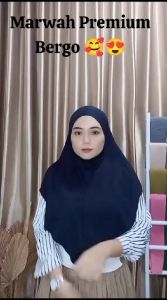 Marwah Bergo Rayon Premium / Hijab Instant Rayon / Bergo Kaos Rayon