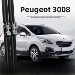 Original Front Windshield Wiper Blades for Dongfeng Peugeot 3008 2013 Model 15 Years Rubber Strip Car Maintenance Auto Parts