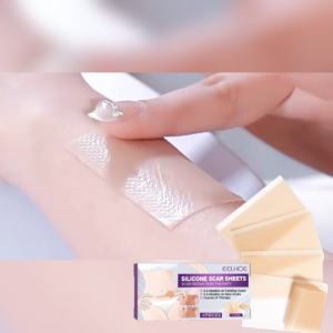 Eelhoe Silicone Scar Sheets Removal Stretch Mark Patch Self-Adhesive Scar Sheet Removing Scars From Cesarean Section 4pcs