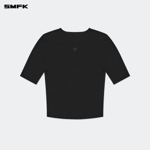 SMFK | Seamless Knit Wool Versatile Plain T-shirt