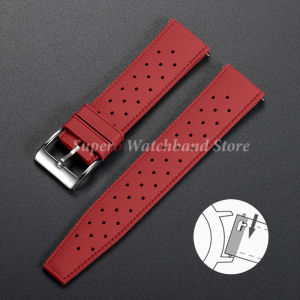 Tropic Silicone Watch Band 18mm 20mm 22mm Rubber Watch Strap for Huawei GT2/3/4 Quick Release Soft Diving Waterproof Bracelet