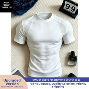 YOULIN | Sweat-Drying Slim Fit Ice-Silk Short Sleeve T-Shirt