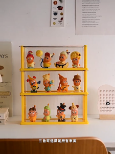 Pop Mart Display Storage Box Organizer Transparent Blind Box Figurine Dustproof Stackable Toy Figueres Twinkle