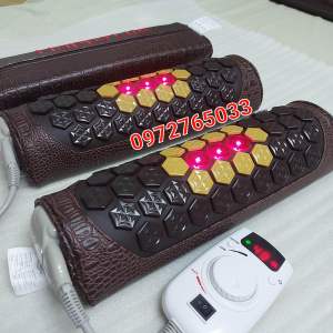 Thảm đá nóng Hàn Quốc HAPPY LIFE 80x190cm với 24 laser và xungĐiện giúp giảm đau xương khớp thoát vị đĩa đệm thoái hoá cột sống