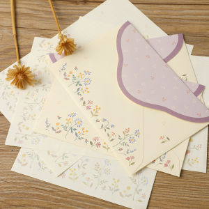 ZEEGO | Retro Floral Stationery Set Animal Floral Pattern