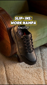 Skechers Men Slip-ins Work Nampa Knotly Work Shoes - 200293-BLK Memory Foam Kasut Sneaker Kerja Lelaki SALE