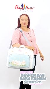 Tas Besar Baby Family Sheep Series BFT1103 Seri 11 Motif Lucu Diaper Bag Abu Biru Coklat Peach