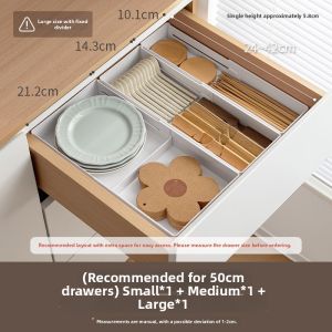 LANJIAOLUO | Extendable Compartmental Storage Organizer Drawer Insert