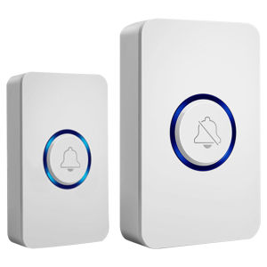 【New Arrival】 Wireless Doorbell Classroom Door Bell Kit with 1 Receiver Classroom Doorbell 4 Volume Level for Home Office Hospital