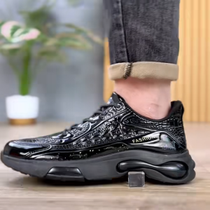 Dominov Sepatu Lari Pria Sneaker Sepatu Running Sport William Trendi Premium Quality Warna Hitam