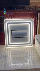 Đèn quạt ốp trần điều hòa có điều khiển từ xaQuạt ốp trần cho chung cư trần thấp mẫu mới hiện đại