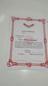 Sertifikat TKU Pramuka Penggalang 5 Lembar