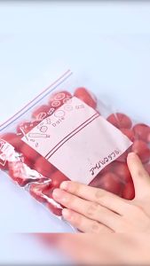 Plastik Ziplock Reusable E47-E49 Fresh Bag Kantong Kulkas Penyimpan Makanan Sayuran Buah