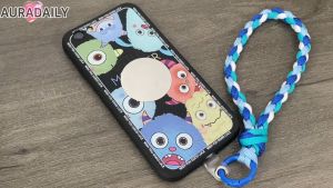 8mm Multifunction Woven Mobile Phone Lanyard Short Wrist Rope Anti-lost Keychain Rope