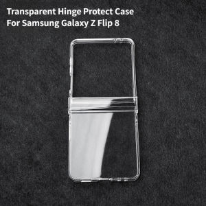szhaiyu | Transparent Minimalist Hard Clear PC Hinge Protector Phone Case for Samsung Galaxy Z Flip 8 7 FE 6 5 4 Flip8 Shockproof Cover