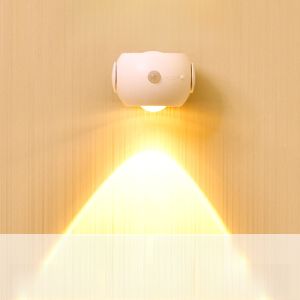 Bedroom Atmosphere Wall Lamp No Wiring Required Entrance Door Number Decorative Painting Human Body Induction Lamp American Simple Style LED Light
