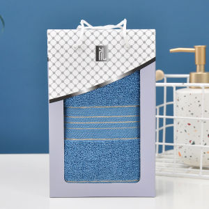 Silver Thread Pure Cotton Towel Set Single Strip Gift Box Practical Home Textile Face Towel Universal Applicability