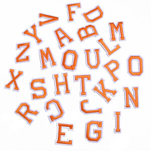 26Pcs A-Z Colorful Alphabet Ironing Embroidery English Letters Clothes Stickers Fabric Applique Iron On Patch Embroidery Sewing