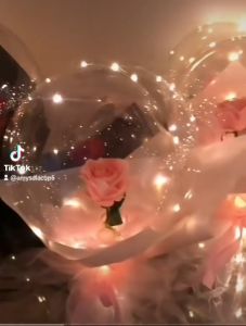 DIY LED Light with Rose Flower Balloons: A Unique Wedding & Birthday Decoration