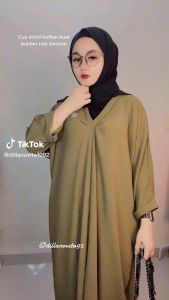ABAYA TURKY KAFTAN CRINKLE AIRFLOW / KAFTAN BAJU LEBARAN