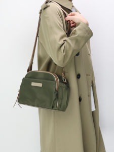 Personality 2024 New Waterproof Nylon Oxford Cloth with Leather Lightweight Large Capacity Multi-Layer Shoulder Shoulder Camera Bag