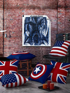 Miếng Đệm Ghế Sofa Phòng Làm Việc Miếng Đệm Ô Tô Miếng Đệm Ghế Nhà Miếng Đệm Ghế Giường Miếng Đệm Hình Cờ Anh Miếng Đệm Vuông Hình Học