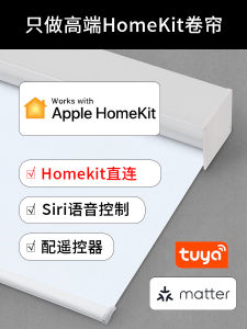 Smart Automatic Electric Roller Shades Light Blocking Curtain Compatible with Apple HomeKit Alexa Graffiti Wi-Fi Bluetooth Connectivity