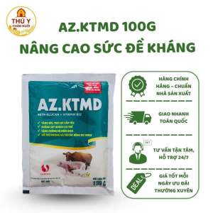 AZ.KTMD – Bột Hòa Tan Tăng Sức Trợ Lực Hồi Phục Nhanh Cho Heo Gà Vịt Trâu Bò 100g