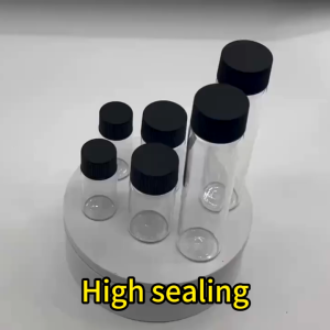 10PCS/SET Lab Clear Glass Bottle With Screw Cap