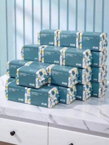KUB | Dry & Wet Use Baby Facial Tissues 100 Count 36 Packs