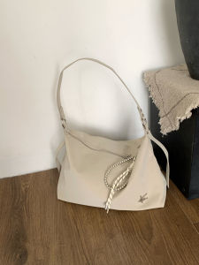 Korean Style Large Capacity Soft Leather Tote Bag Commuter Fashion Lazy Slouchy Crossbody Single Shoulder Dumpling Bag