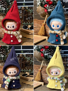 Labubu 4.0 Mini Christmas Halloween Cloak Scarf Set Clothes Doll Collectible Model Handmade Customizable Preorder