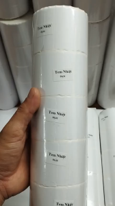 Giấy in nhiệt 50x30mm in mã vạch mã vận đơn in tem phụ sản phẩm