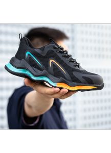 QINHUIZE Safety shoes Anti drilling safety work boots Casual steel toe cap protective shoes Mens anti-skid anti piercing labor protection shoes Work shoes Comfortable breathable shoes