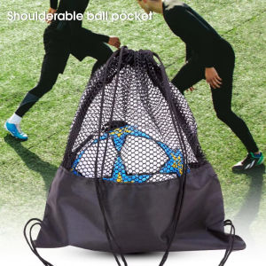 1PCS Single Ball Bag Lightweight Balls Storage BagsDrawstring Sling Backpack for Soccer Basketball Football Volleyball Rugby