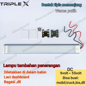 lampu kabin plafon atap bagasi led mobil truck bis tambahan jualan gerobak slim tipis