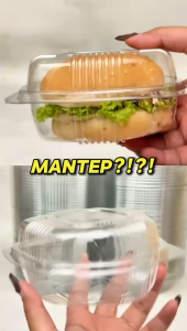 MIKA PLASTIK BENING ROTI BURGER HAMBURGER / MIKA BOLU 50Pcs/Pack