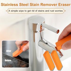 Stainless Steel Stain Eraser Magic Rust Limescale Remover Removes Toughest Stain Dirt Household Bathroom Cleaner