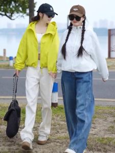 SHIMO | Korean Style Loose Casual Womens Short Hooded Jacket