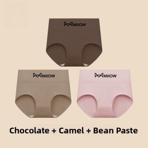 miiow | High Waist Pure Cotton Underwear Womens Antibacterial New 2025 Full Cotton Tummy Control Butt Lifting Short Pants