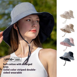 HUIESON หมวกบังแดดปีกกว้างแบบพลิกกลับได้เพื่อการปกป้องและมีสไตล์ในฤดูร้อน