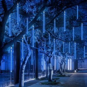 ไฟฝนดาวตก 30 ซม. พลังงานแบตเตอรี่ไฟคริสต์มาสดาวตก แขวนไฟฝนตก สําหรับวันขอบคุณพระเจ้า โคมไฟคริสต์มาส