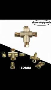 3 Way Brake Pipe T Piece Union Metric M10 10mm 3/16 Inch For Brake Hoses Automotive Accessories brake oil pipe tee Fittings