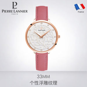Luxury Ladies Quartz Watch Pierre Lannier 039L908 Fashionable Stainless Steel Band Waterproof 50m round Case Mineral Glass