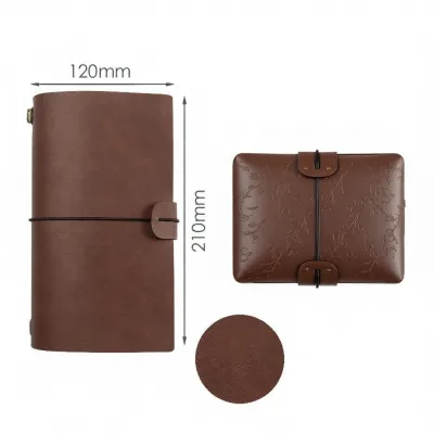 Travel Notebook Creative Stationery Personal Diary Record Book Retro Portable Leather Loose Leaf Travel Scrapbooking Book