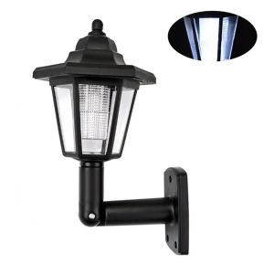 Đèn Tường Năng Lượng Mặt Trời Kiểu Cổ Điển LED Hình Lục Giác Đèn Hàng Rào Chống Thấm Nước Trang Trí Cảnh Quan Sân Vườn Ngoài Trời Đèn Chiếu Sáng Bãi Cỏ Kèm Pin.