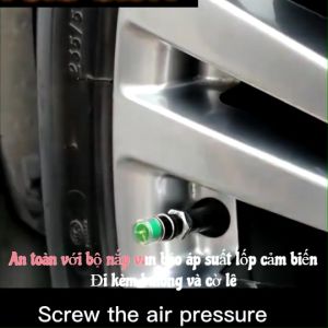 Bộ Đầu Van Nắp Áp Suất Lốp Thay Thế Thông Minh Cảm Biến Cảnh Báo Chăm Sóc Lốp Đi Kèm Bulong Và Cờ Lê An Toàn Tiện Dụng