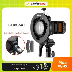 AMBITFUL | Giá Đỡ Đèn Flash Godox S2 Bowens Mount S-Type Tương Thích Với Đèn Flash V1 V860II AD200 AD400PRO Snoot Softbox