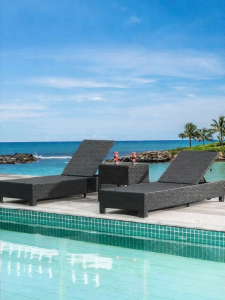 ZIYE | Purple-Leaf Rattan Folding Lounge Chair